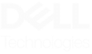 Dell Technologies logo in white text on a transparent background.