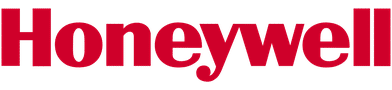 The Honeywell logo in bold red letters on a light gray background.